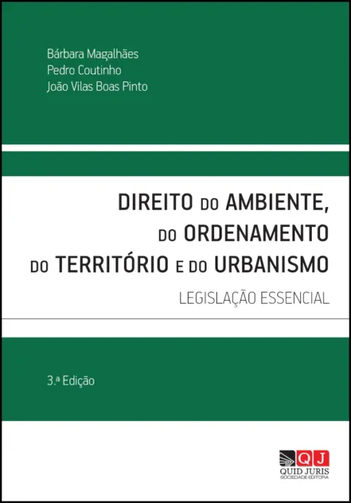 Capa do livro Direito do Ambiente, do Ordenamento do Território e do Urbanismo