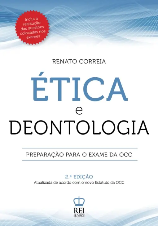 Capa do livro Ética e Deontologia preparação para o exame da OCC 2.ª Edição