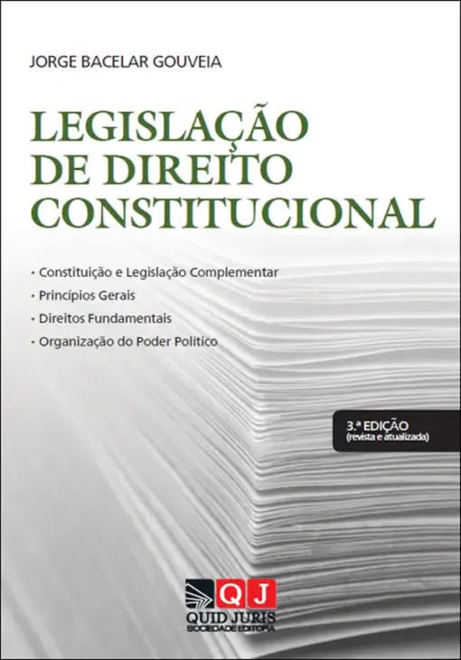 Capa do Livro Legislação de Direito Constitucional