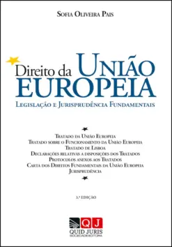 Capa do Livro Direito da União Europeia de Sofia Pais