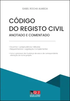 Capa do Livro Código do Registo Civil Anotado e Comentado