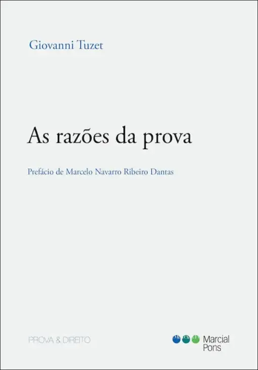 Capa do livro As razões da prova