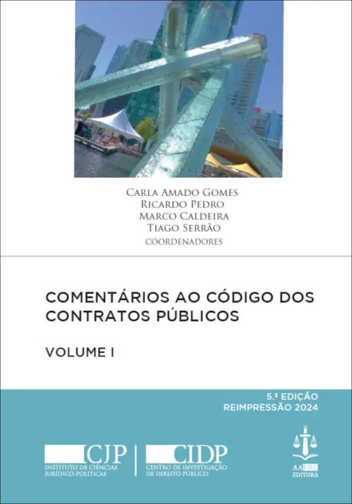 Capa do livro Comentários ao Código dos Contratos Públicos Volume I