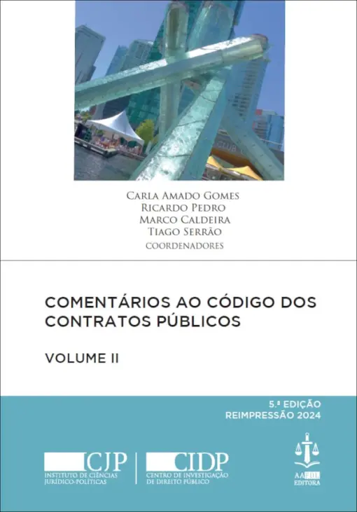 Capa do livro Comentários ao Código dos Contratos Públicos Volume II