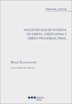 Capa do livro Novos Estudos de Filosofia do Direito, Direito Penal e Direito Processual Penal