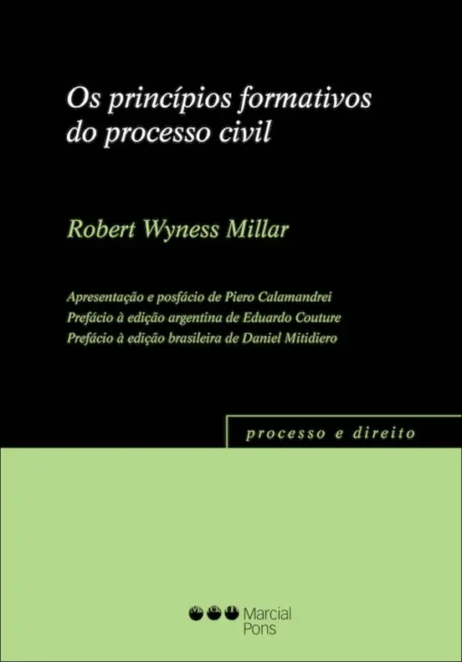 Capa do livro Os Princípios Formativos do Processo Civil